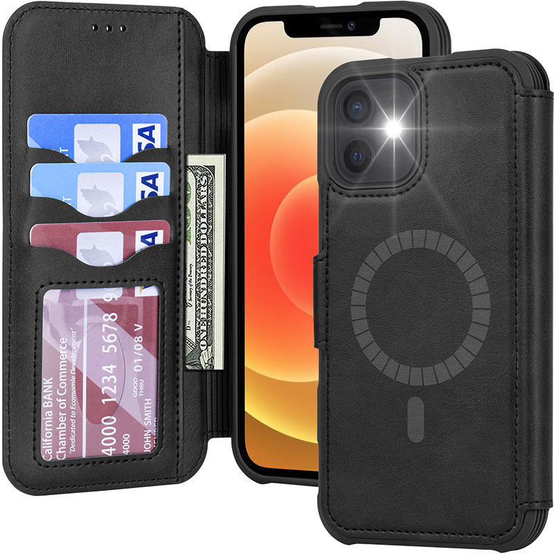 Magnetic Phone Case Wallet For iPhone 12 series